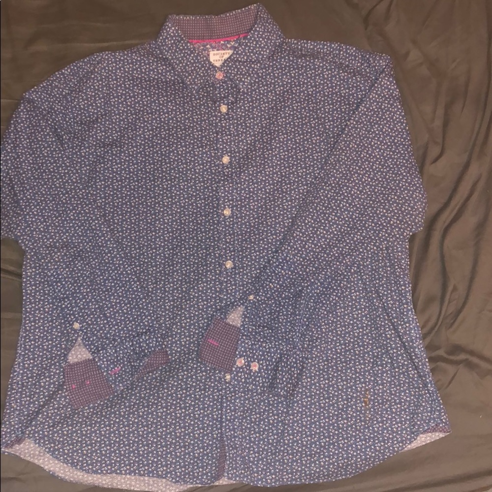 Society Of Threads floral print button-down XXL